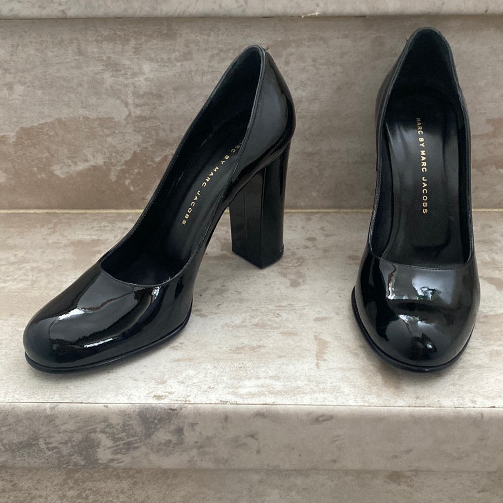 Marc Jacobs Patent Block Heels